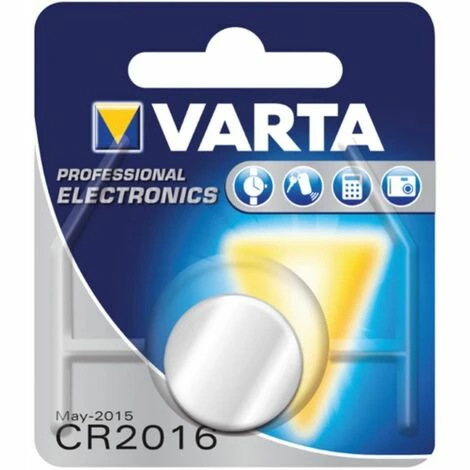 VARTA Knopfzellen CR 2016 Blister = 1 Stück 3 V 90 mAH VARTA Knopfzellen CR 2016 Blister = 1 Stück 3 V 90 MAH -VARTA Shop 15409500 1