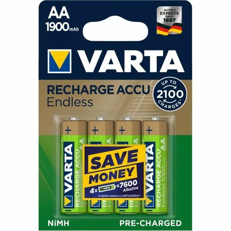 Varta RECHARGE Endless Micro (AAA) Akku mit 950mAh - 4 Stück Varta RECHARGE Endless Micro (AAA) Akku Mit 950mAh - 4 Stück -VARTA Shop 17116131 2