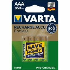 Varta RECHARGE Endless Micro (AAA) Akku Mit 950mAh - 4 Stück 4 Varta RECHARGE Endless Micro (AAA) Akku Mit 950mAh - 4 Stück -VARTA Shop 17116131 3