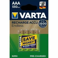 Varta RECHARGE Endless Micro (AAA) Akku Mit 950mAh - 4 Stück 5 Varta RECHARGE Endless Micro (AAA) Akku Mit 950mAh - 4 Stück -VARTA Shop 17116131 4