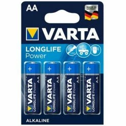 Varta 4906 Longlife Power Mignon AA 1,5V LR6 Alkali-Mangan 2850mAh 4er Blister