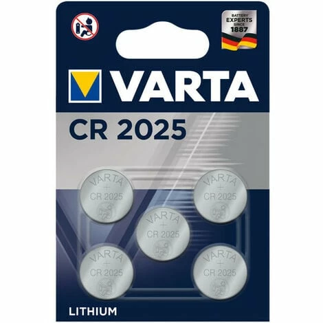 Varta CR2025. Batterietechnologie: Lithium, Batterie Formfaktor: Knopf/M?nze, Batteriespannung: 3 V. H?he: 2,5 mm, Durchmesser: 2 cm, Gewicht: 2,5 g (6025101415) (06025 101 415) Varta CR2025. Batterietechnologie: Lithium, Batterie Formfaktor: Knopf/M?nze, Batteriespannung: 3 V. H?he: 2,5 Mm, Durchmesser: 2 Cm, Gewicht: 2,5 G (6025101415) (06025 101 415) -VARTA Shop 28824508 1