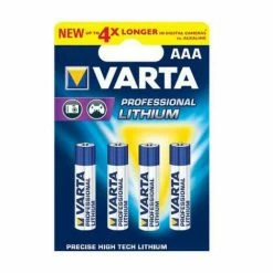 Varta Professional Lithium-AAA-Batterien (Micro) 4er Blister 1100 MAh (06103 301 404 PACK)