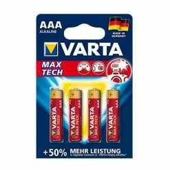 Varta Batterie MAX TECH DE AAA LR03 4St. (04703110404)