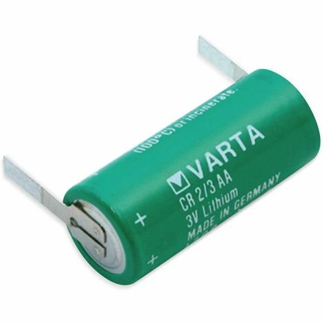 VARTA Lithium-Batterie CR 2/3AA, Mit Lötfahnen, 3 V-, 1350 MAh 3 VARTA Lithium-Batterie CR 2/3AA, Mit Lötfahnen, 3 V-, 1350 MAh