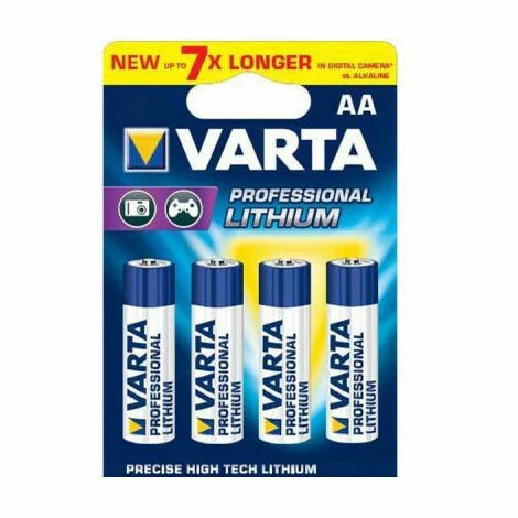 Varta Professional Lithium-AA-Batterien (Mignon) 4er Blister 2900 mAh, 10er blister (06106 301 404 PACK) Varta Professional Lithium-AA-Batterien (Mignon) 4er Blister 2900 MAh, 10er Blister (06106 301 404 PACK) -VARTA Shop 36220464 1