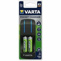 VARTA Taschenladegerät - AA- Und AAA-Akku-Ladegerät (enthält 4 Wiederaufladbare AA-Akkus Mit 1600 MAh) -VARTA Shop 43106293 4