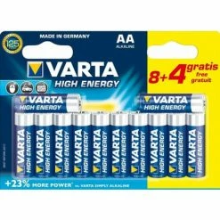 Varta High Energy AA - Alkali - Zylindrische - AA - Blau - Silber - Sichtverpackung (04906 121 472) (04906 121 472)