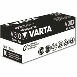 VARTA Knopfzelle Silver Oxide, 303 SR44, 1.55V, 10 Stück