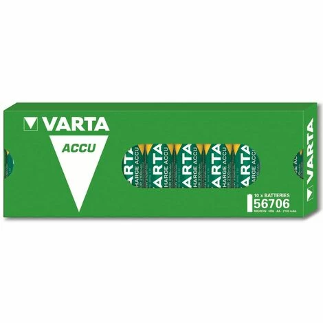 VARTA Akku NiMH, Mignon, AA, HR06, 1.2V/2100mAh, Accu Power, Pre-charged, 10er Pack VARTA Akku NiMH, Mignon, AA, HR06, 1.2V/2100mAh, Accu Power, Pre-charged, 10er Pack -VARTA Shop 57157296 1
