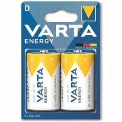VARTA Batterie Alkaline, Mono, D, LR20, 1.5V, Energy, 2 Stück