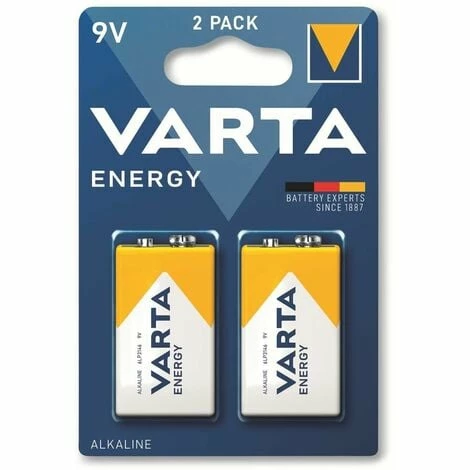 VARTA Batterie Alkaline, E-Block, 6LR61, 9V, Energy, 2 Stück VARTA Batterie Alkaline, E-Block, 6LR61, 9V, Energy, 2 Stück -VARTA Shop 57205825 1