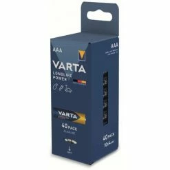 VARTA Batterie Alkaline, Micro, AAA, LR03, 1.5V, Longlife Power, 40 Stück