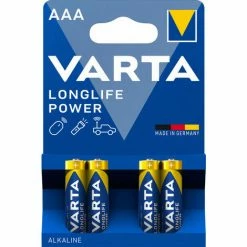 Varta AL4 MICRO - Alkaline Batterie Longlife Power, AAA (Micro), 4er-Pack (04903 121 414)