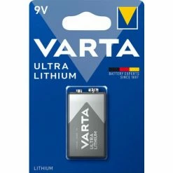 Varta VAR LI 9V - Lithium Batterie, 9-V-Block, 1200 MAh, 1er-Pack (06122 301 401)