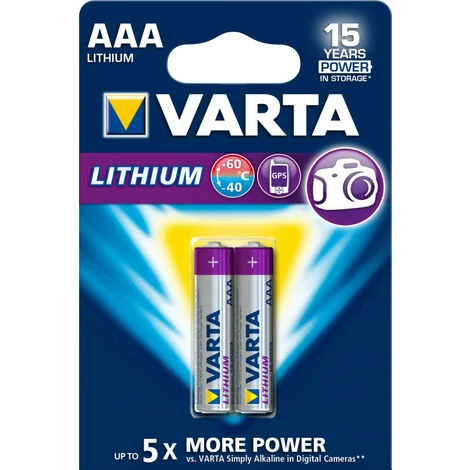 Varta Professional Lithium-AAA-Batterien (Micro) 2er Blister 1100 mAh (06103 301 402) Varta Professional Lithium-AAA-Batterien (Micro) 2er Blister 1100 MAh (06103 301 402) -VARTA Shop 58181313 1
