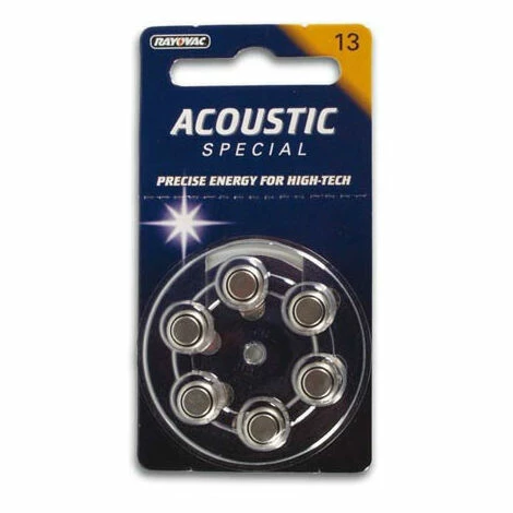 Varta Zink-luft-knopfzelle rayovac 1.4V-290mAh 4606.945.406 (6St./Blister) (V13R) Varta Zink-luft-knopfzelle Rayovac 1.4V-290mAh 4606.945.406 (6St./Blister) (V13R) -VARTA Shop 58193100 1