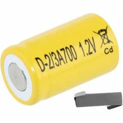 VARTA Mexcel Akku 2/3 A 1,2V / NiCd 700mAh NS2/3A700 Lötfahne Z