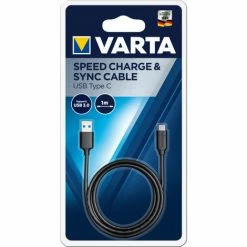 Varta Speed Charge & Sync USB Kabel Mit USB Typ C Adapter 1 Meter