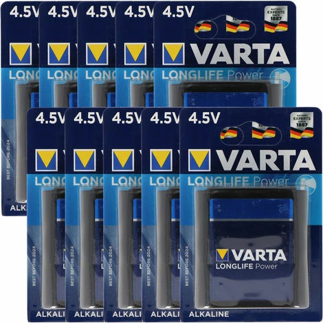 Varta Longlife Power ehem. High Energy 4912 Flachbatterie 4,5V, MN1203, 3LR12, 3LR12P 10er Box Varta Longlife Power Ehem. High Energy 4912 Flachbatterie 4,5V, MN1203, 3LR12, 3LR12P 10er Box -VARTA Shop 8349982 1