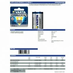 Varta V11A Batterie Professional Electronics Varta 4211, LR11, MN11, 6V 38mAh 5 Varta V11A Batterie Professional Electronics Varta 4211, LR11, MN11, 6V 38mAh -VARTA Shop 9476740 4