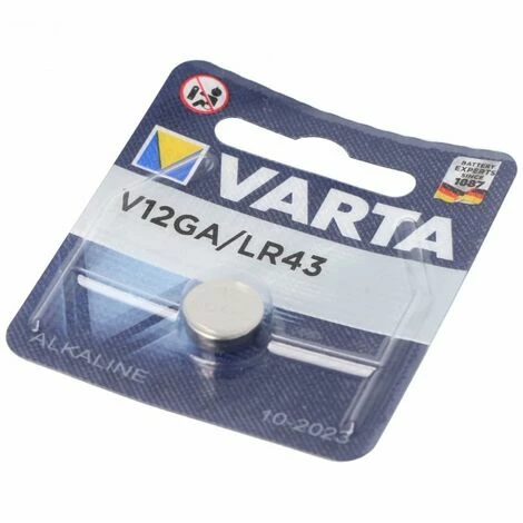Varta V12GA, LR43, 186, 84, LR1142 Knopfzelle Varta V12GA, LR43, 186, 84, LR1142 Knopfzelle -VARTA Shop 9476830 2