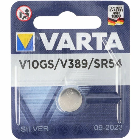 Varta V10GS, LR54, 189, 89, LR1130 Knopfzelle V389 SR54 Varta V10GS, LR54, 189, 89, LR1130 Knopfzelle V389 SR54 -VARTA Shop 9476836 1
