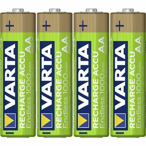 Varta RECH.AC. ENDL.AA1000mAh BLI4 Mignon (AA)-Akku NiMH 1000 mAh 1.2 V 4 St. Varta RECH.AC. ENDL.AA1000mAh BLI4 Mignon (AA)-Akku NiMH 1000 MAh 1.2 V 4 St. -VARTA Shop 9616811 1